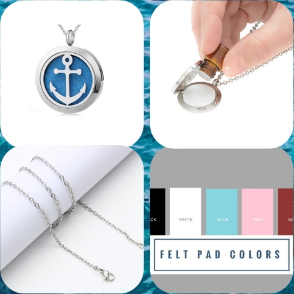 Anchor Aroma Essential Oil Necklace